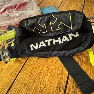 Nathan Black with Neon Yellow Accent Running Waist Pack